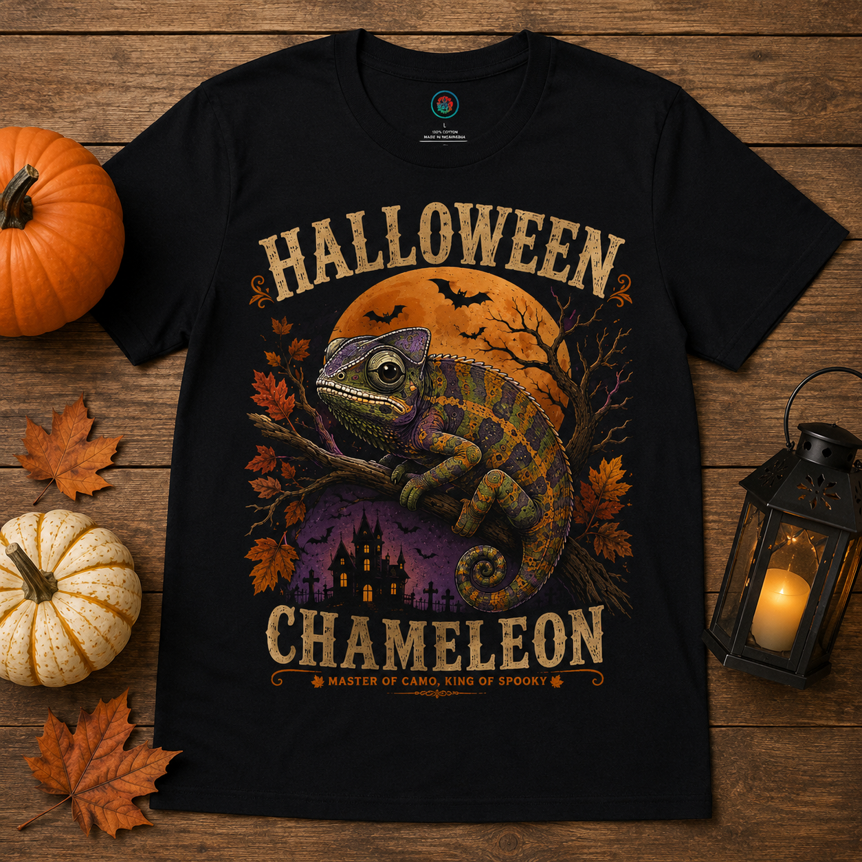 Halloween Chameleon Shirt | Master of Camo, King of Spooky Tee