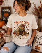 Pumpkin Spice and Reptile Life Shirt | Cute Bearded Dragon Fall Tee