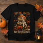 Falling Leaves and Shedding Skin Shirt | Funny Bearded Dragon Halloween Tee