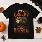 Stay Creepy Iguana Halloween Shirt | Funny Reptile Spooky Season Tee