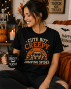 Cute But Creepy Jumping Spider T-Shirt — Funny Halloween Spider Tee