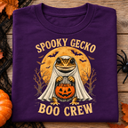 Kids Halloween T‑Shirt — "Spooky Gecko Boo Crew" Pumpkin Ghost Tee