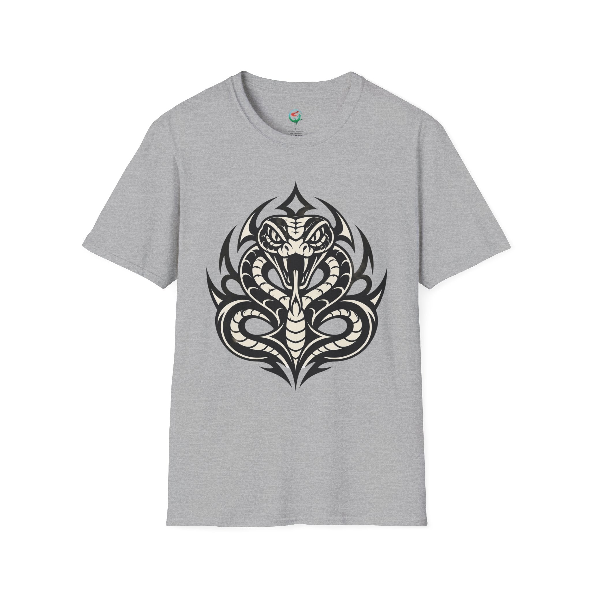 Snake Tribal T-Shirt — Fierce Cobra Graphic Tee
