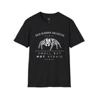 Jumping Spider T‑Shirt — "Cold Blooded Collective: Small But Not Afraid"