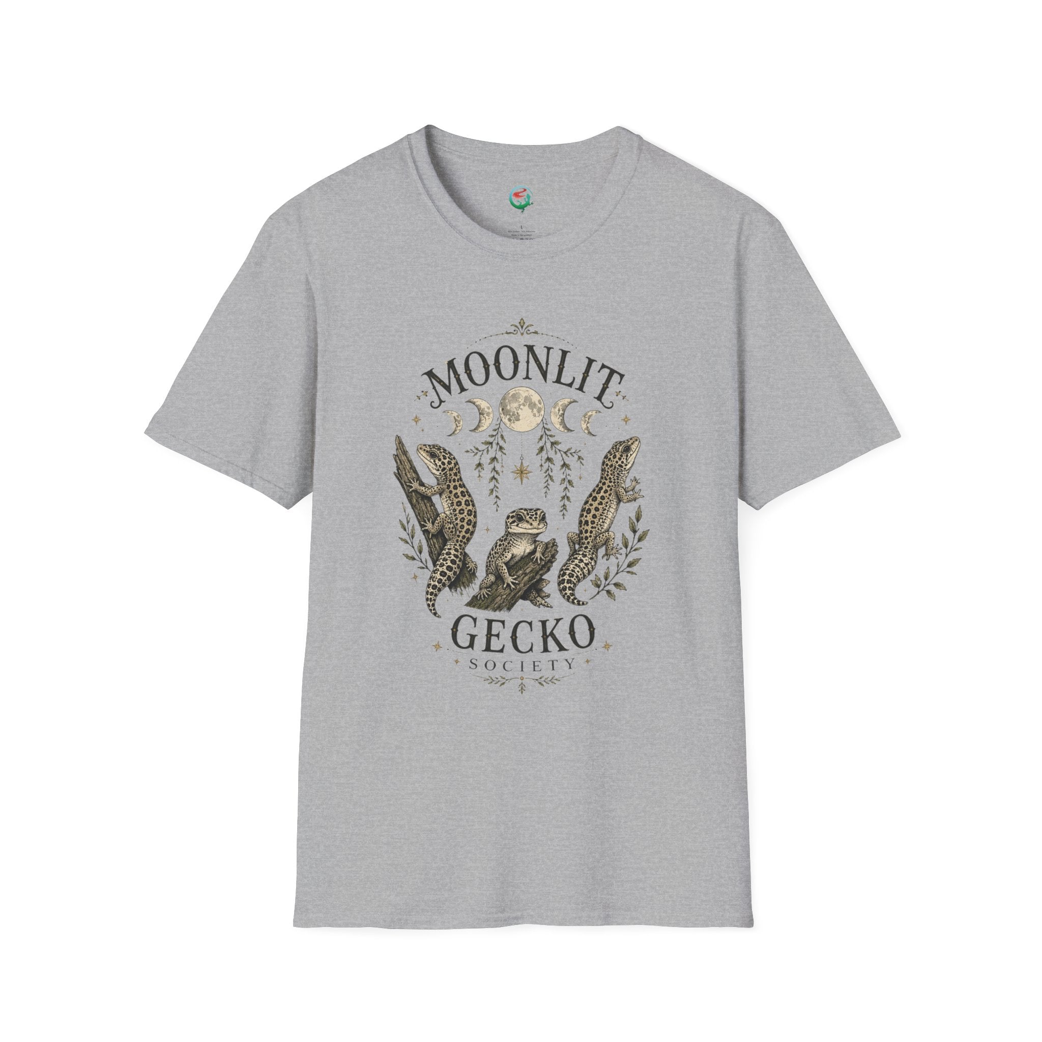 Moonlit Gecko T-Shirt — Celestial Gecko Graphic Tee