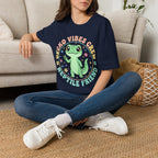 Gecko Vibes Crew T-Shirt — Cute Reptile Friend Graphic Tee