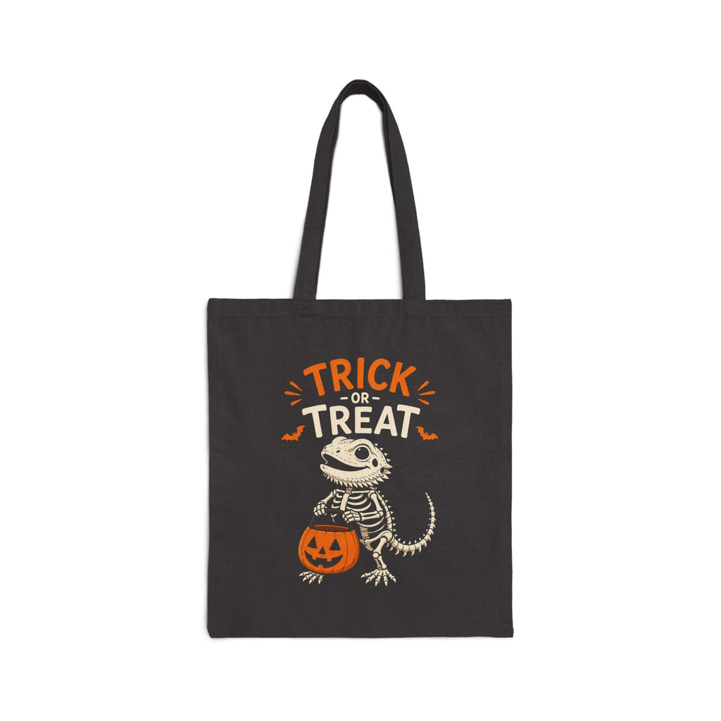 Trick or Treat Bearded Dragon Tote Bag | Halloween Reptile Bag