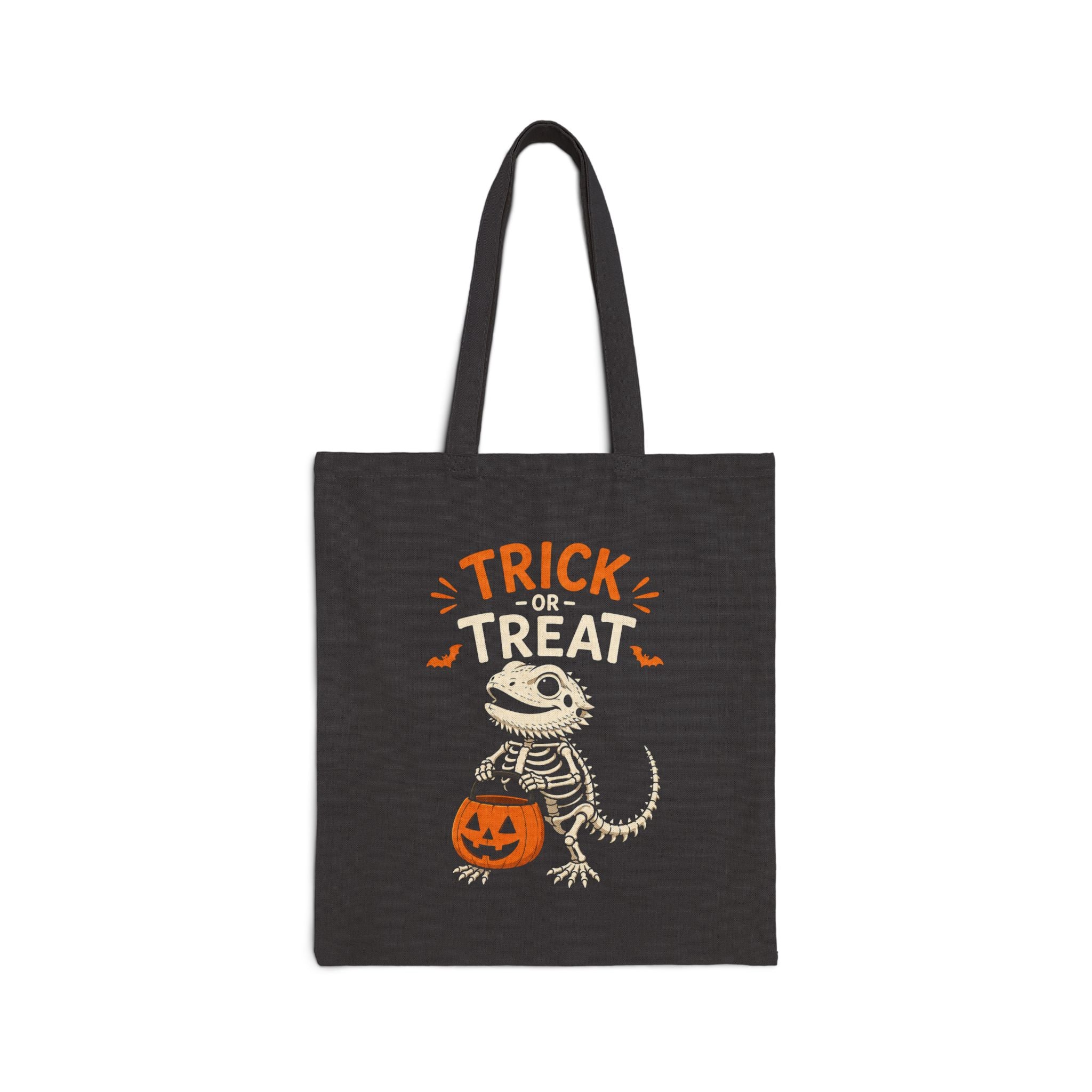 Trick or Treat Bearded Dragon Tote Bag | Halloween Reptile Bag