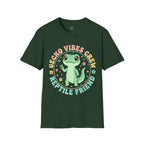 Gecko Vibes Crew T-Shirt — Cute Reptile Friend Graphic Tee