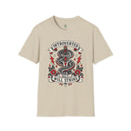 Introverted But Will Strike T-Shirt — Retro Snake Dagger Graphic Tee