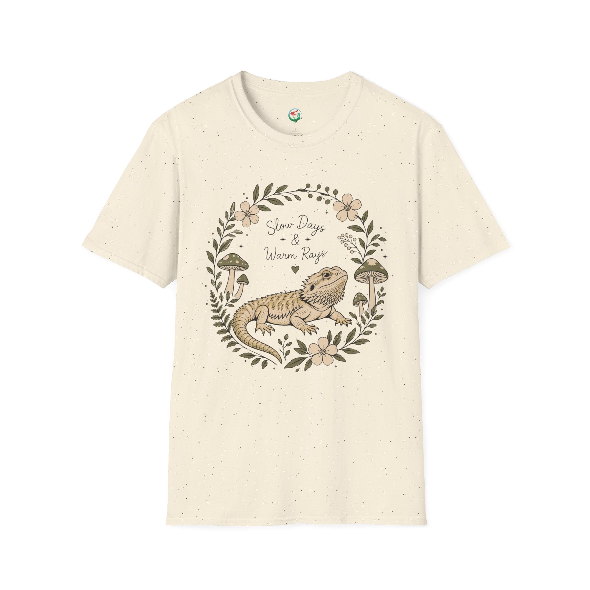 Slow Days & Warm Rays Bearded Dragon Nature T-Shirt | Red River Exotics