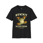 Sticky Situation – Thriving Anyway Frog Graphic T-Shirt