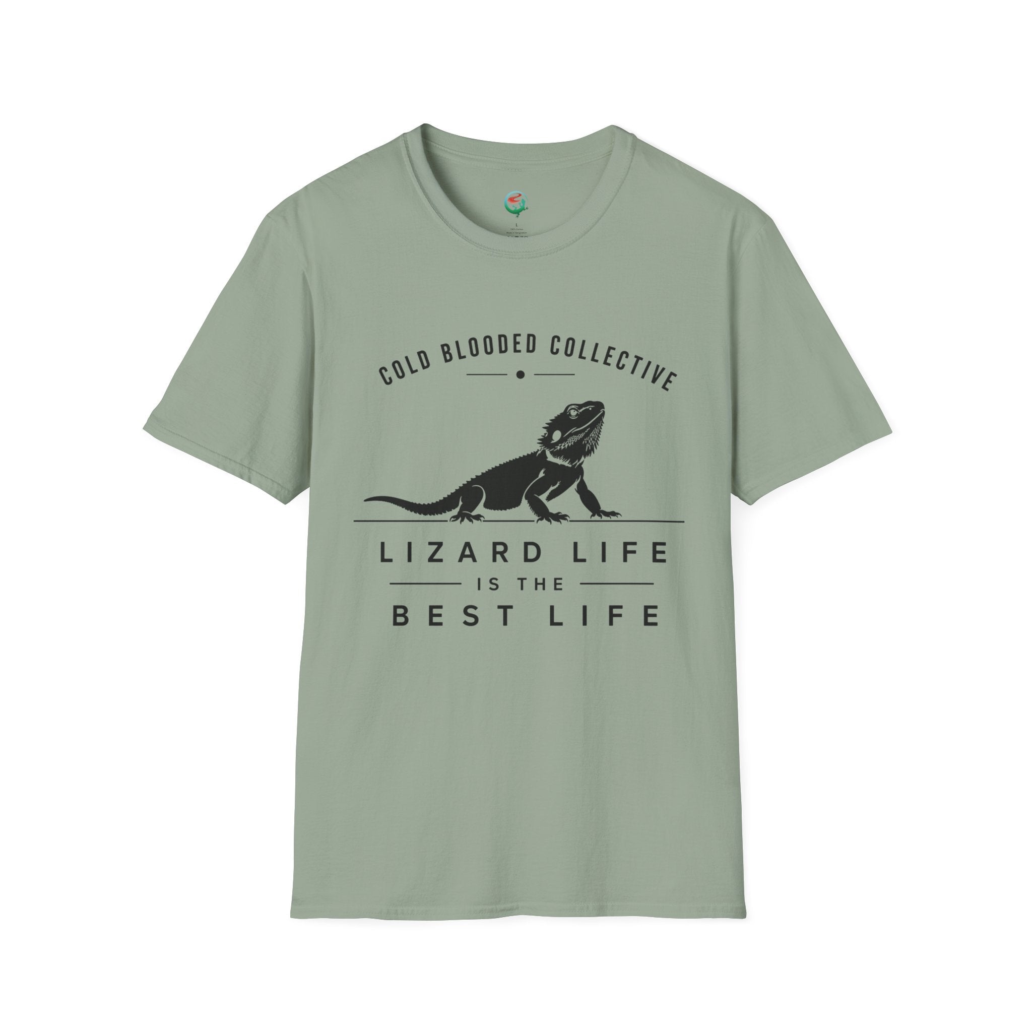 Lizard Life Tee — "Cold Blooded Collective" Bearded Dragon Graphic T-Shirt