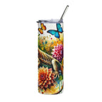 Bearded Dragon Sunflower Stainless Steel Tumbler – 20oz Insulated Travel Cup