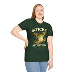 Sticky Situation – Thriving Anyway Frog Graphic T-Shirt