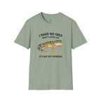 Leopard Gecko Graphic Tee — "I Have No Idea What's Going On" Funny Lizard T-Shirt