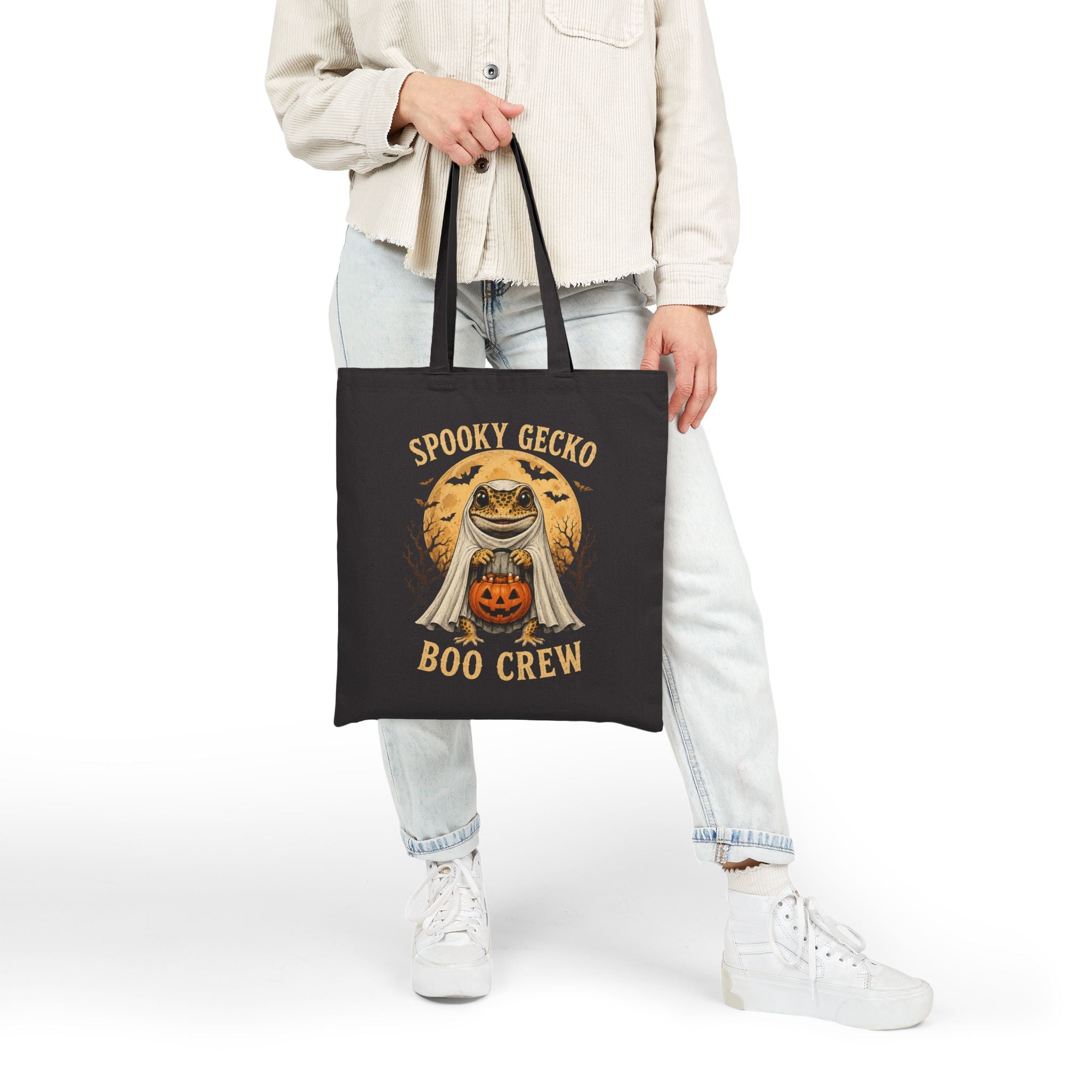 Spooky Gecko Boo Crew Tote Bag
