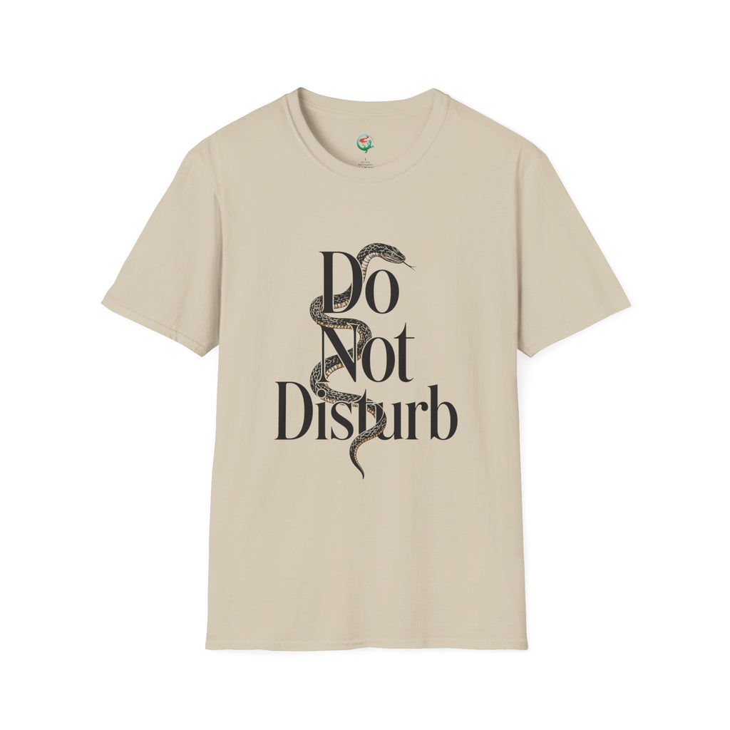 Do Not Disturb Snake T-Shirt — Graphic Relaxed Fit Tee with Serpent Art
