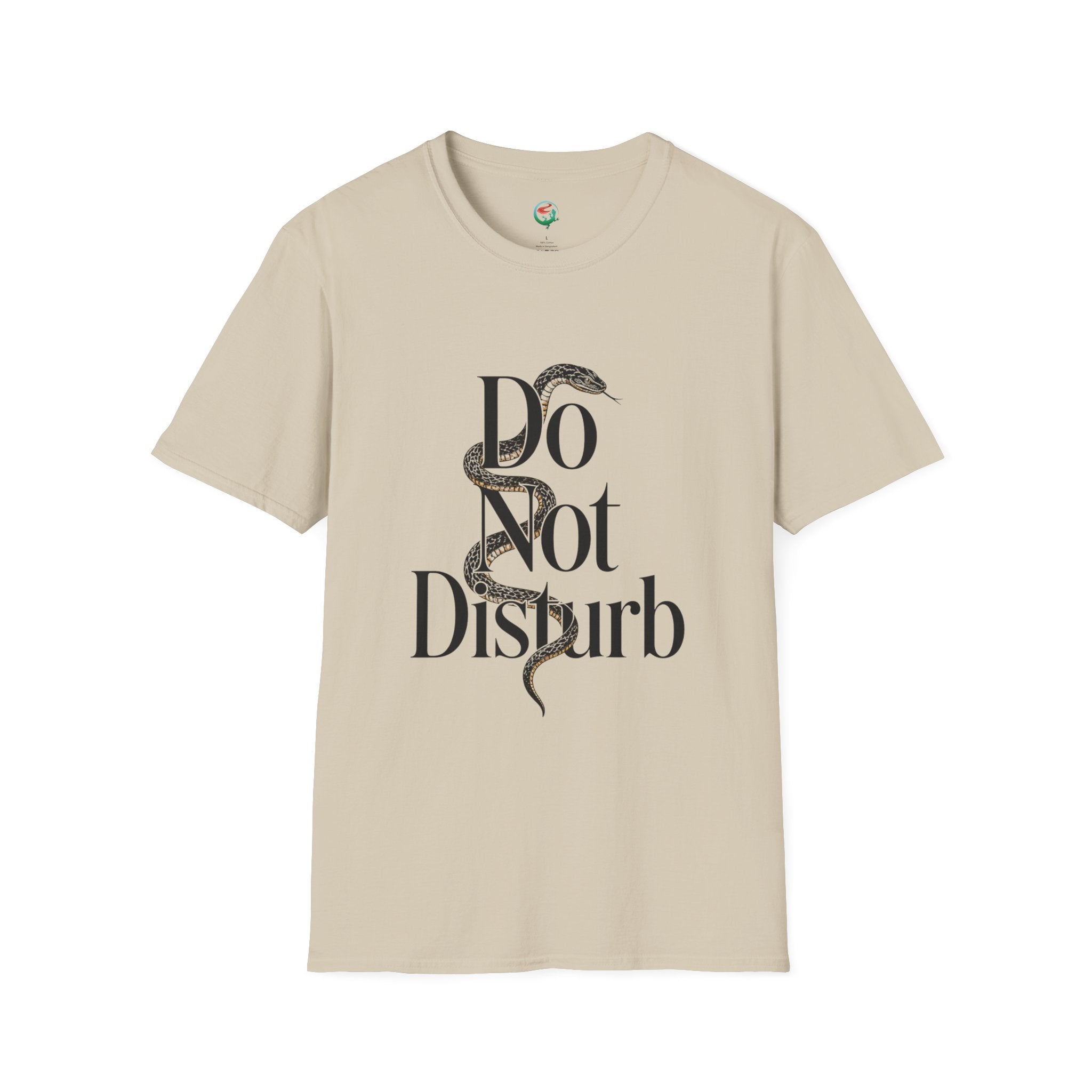 Do Not Disturb Snake T-Shirt — Graphic Relaxed Fit Tee with Serpent Art