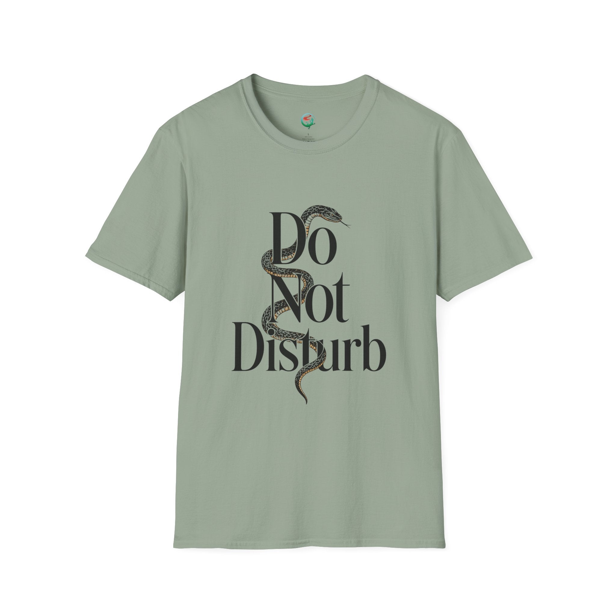 Do Not Disturb Snake T-Shirt — Graphic Relaxed Fit Tee with Serpent Art