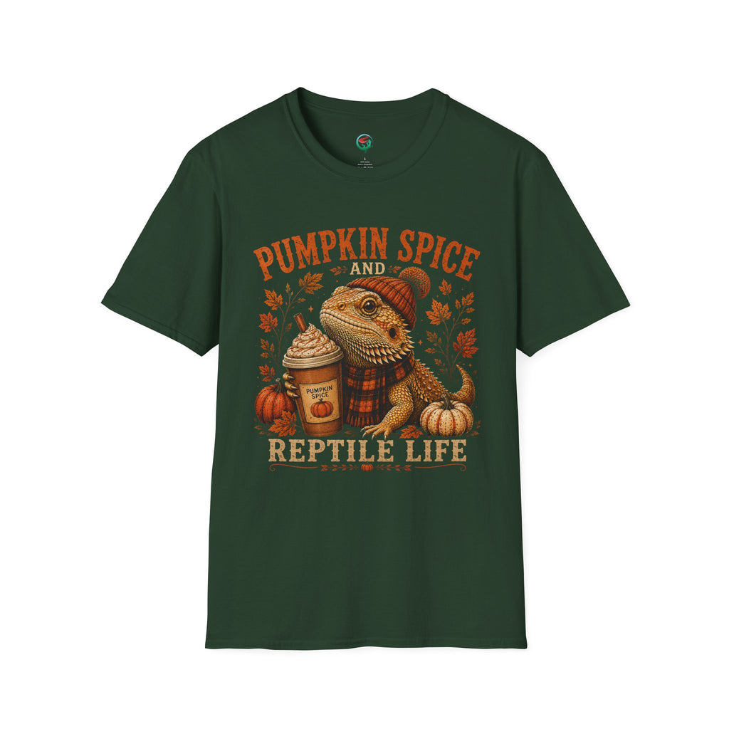 Pumpkin Spice and Reptile Life Shirt | Cute Bearded Dragon Fall Tee
