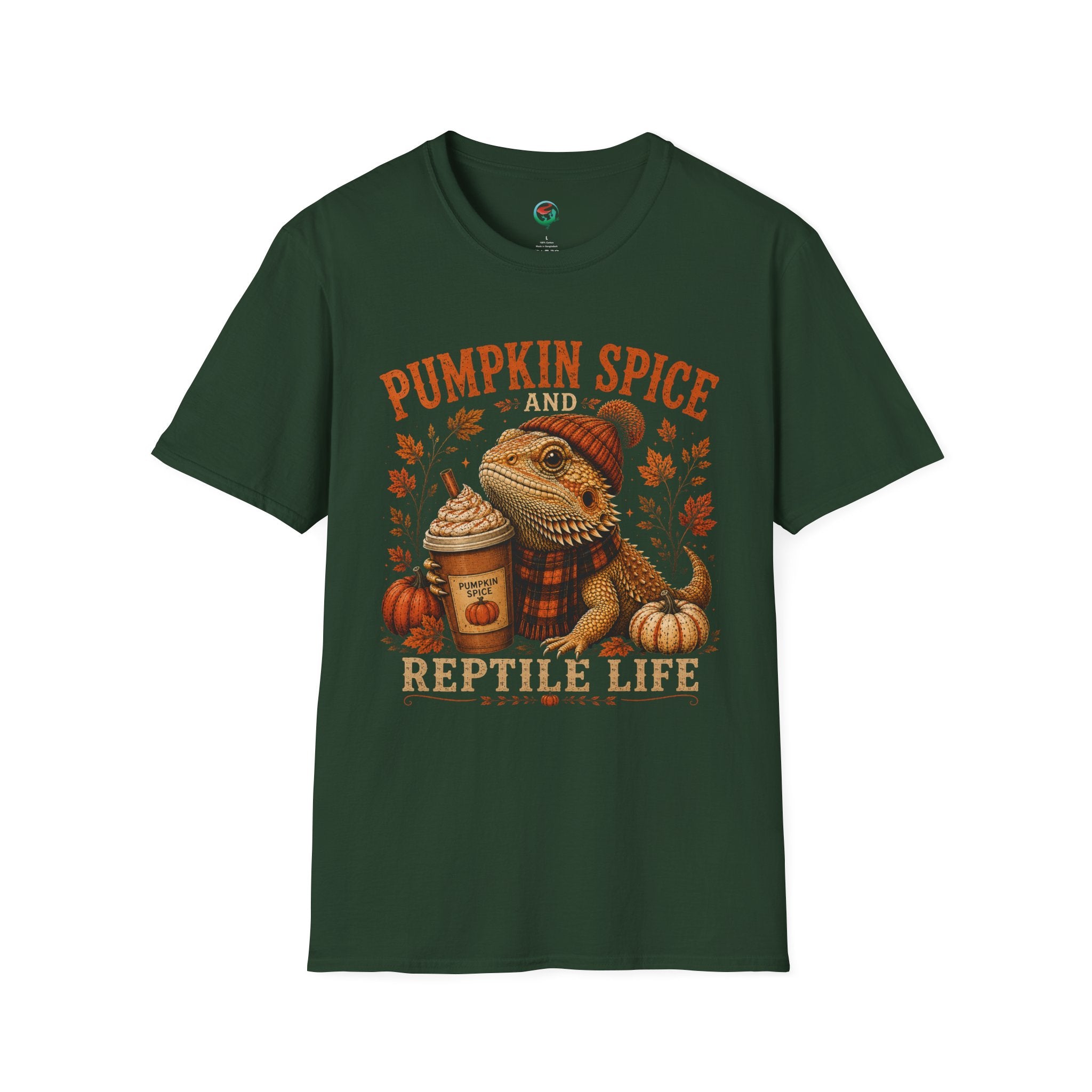 Pumpkin Spice and Reptile Life Shirt | Cute Bearded Dragon Fall Tee