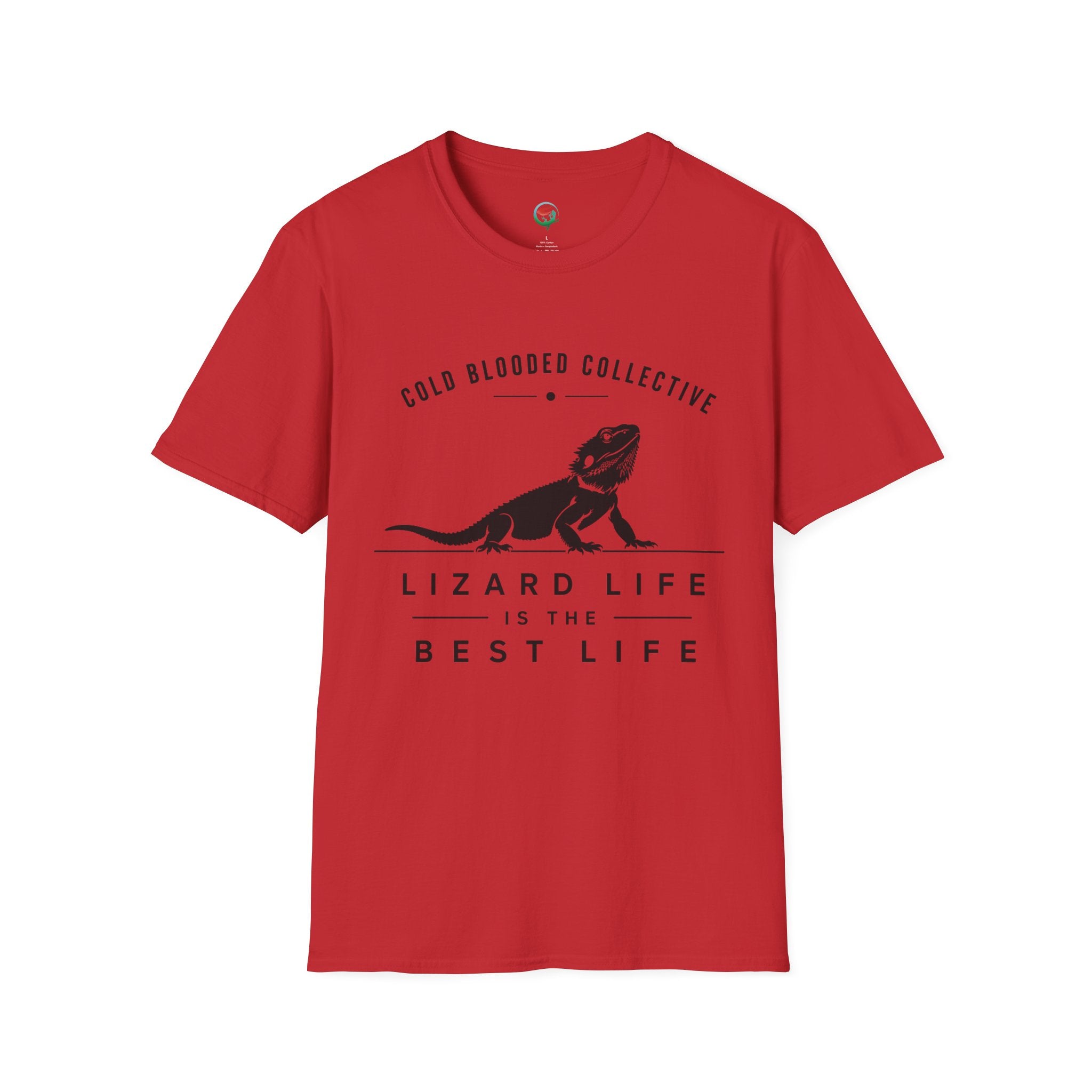 Lizard Life Tee — "Cold Blooded Collective" Bearded Dragon Graphic T-Shirt
