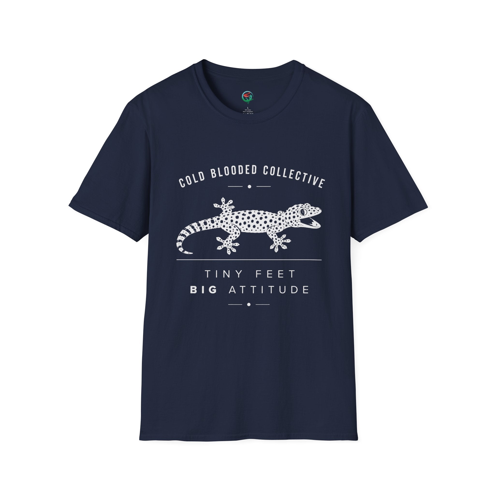 Tokay Gecko T-Shirt — "Cold Blooded Collective: Tiny Feet, Big Attitude"