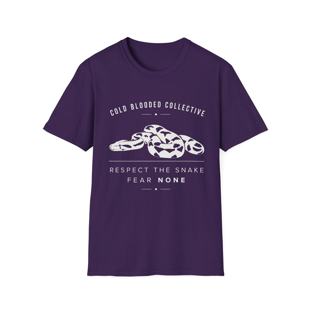 Snake Graphic T-Shirt — "Cold Blooded Collective" Respect The Snake Tee