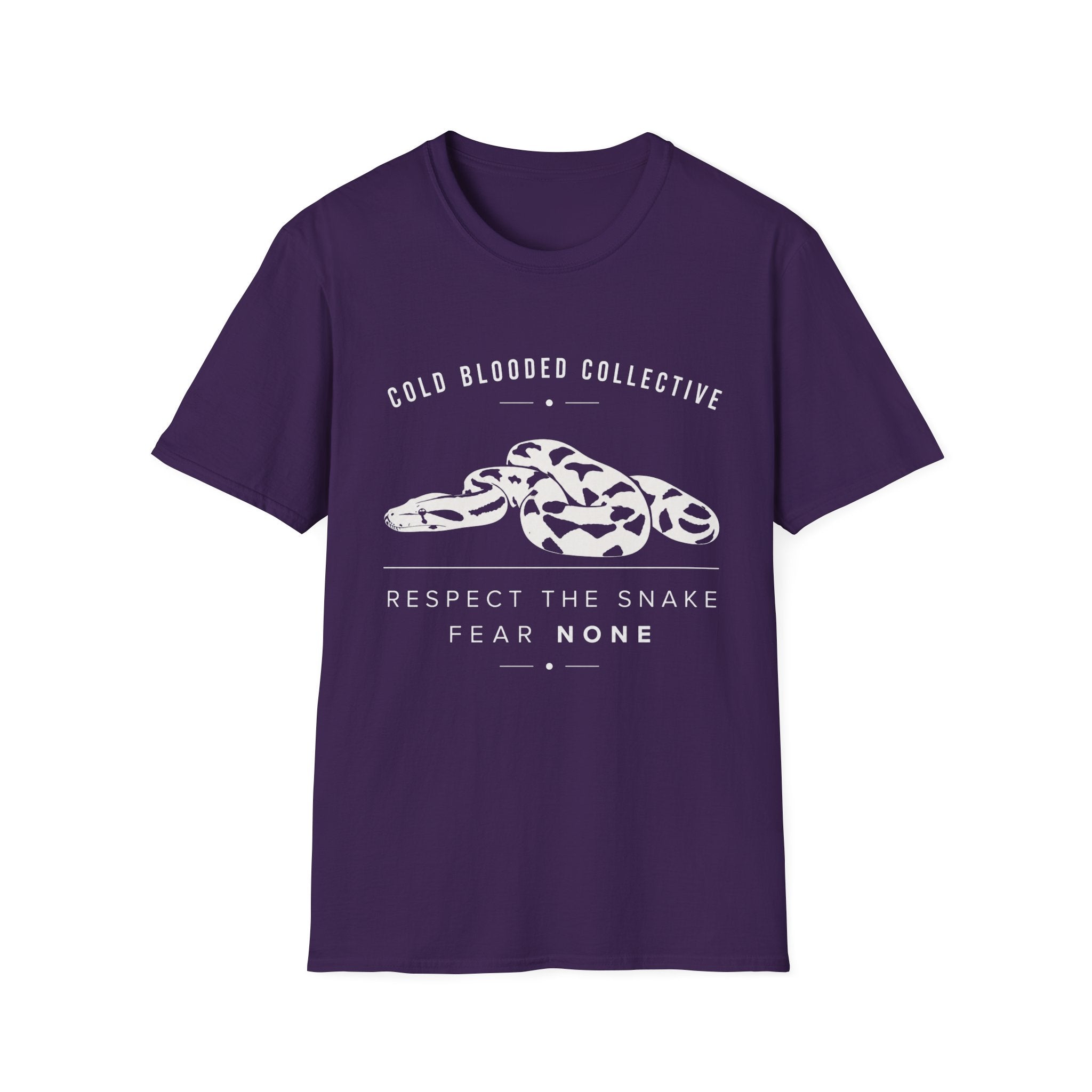 Snake Graphic T-Shirt — "Cold Blooded Collective" Respect The Snake Tee
