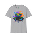 Rainbow Leopard Gecko T-Shirt | Color Splash Gecko Art Tee