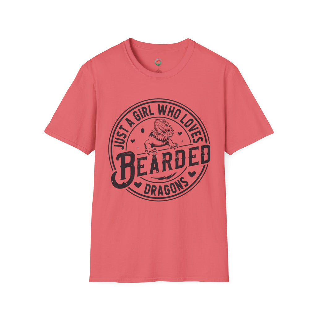 Bearded Dragon T-Shirt — "Just a Girl Who Loves Bearded Dragons" Casual Tee