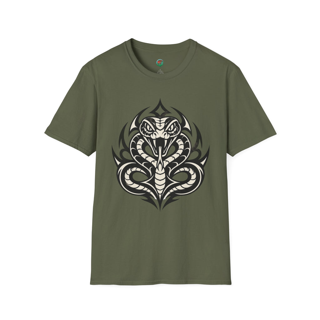 Snake Tribal T-Shirt — Fierce Cobra Graphic Tee