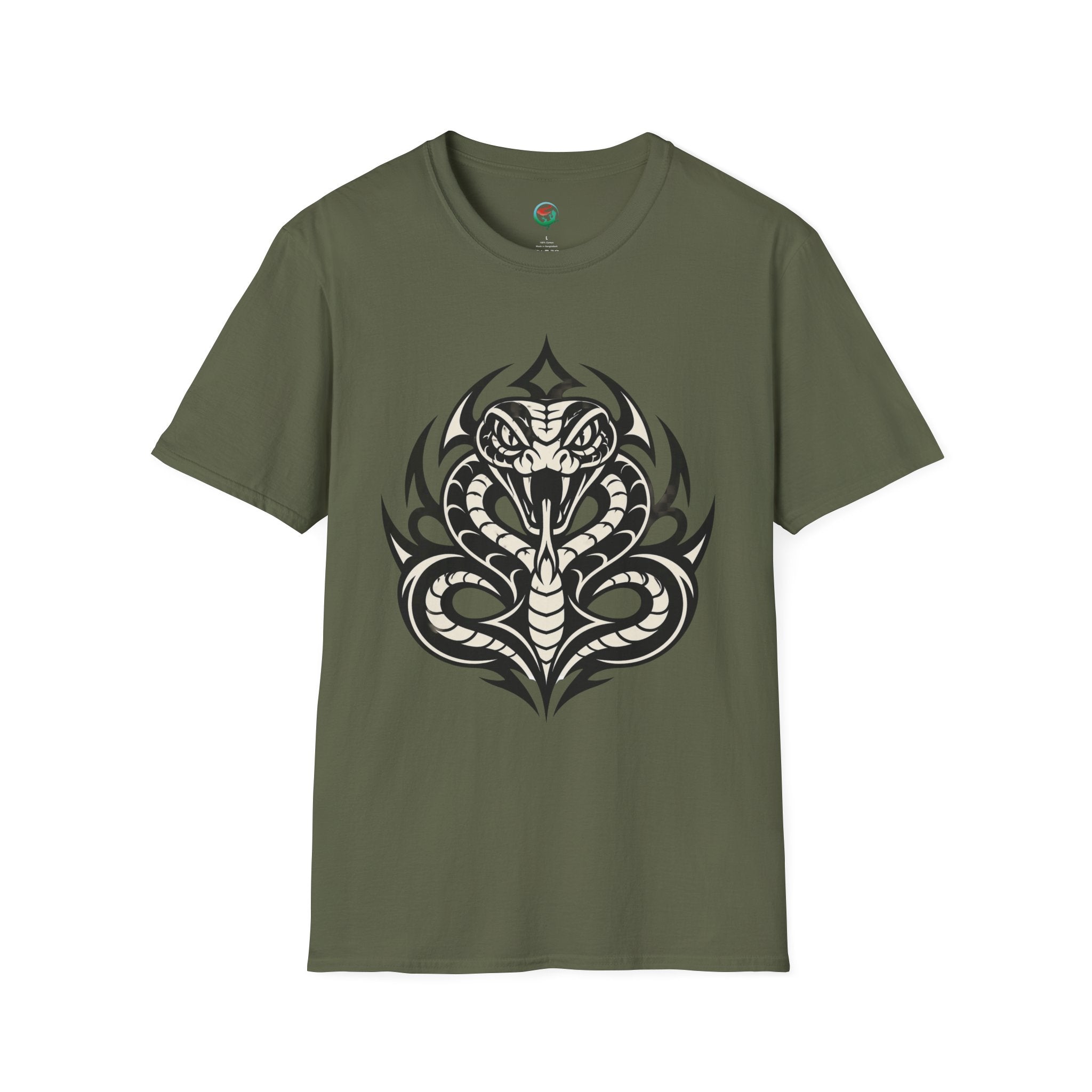 Snake Tribal T-Shirt — Fierce Cobra Graphic Tee
