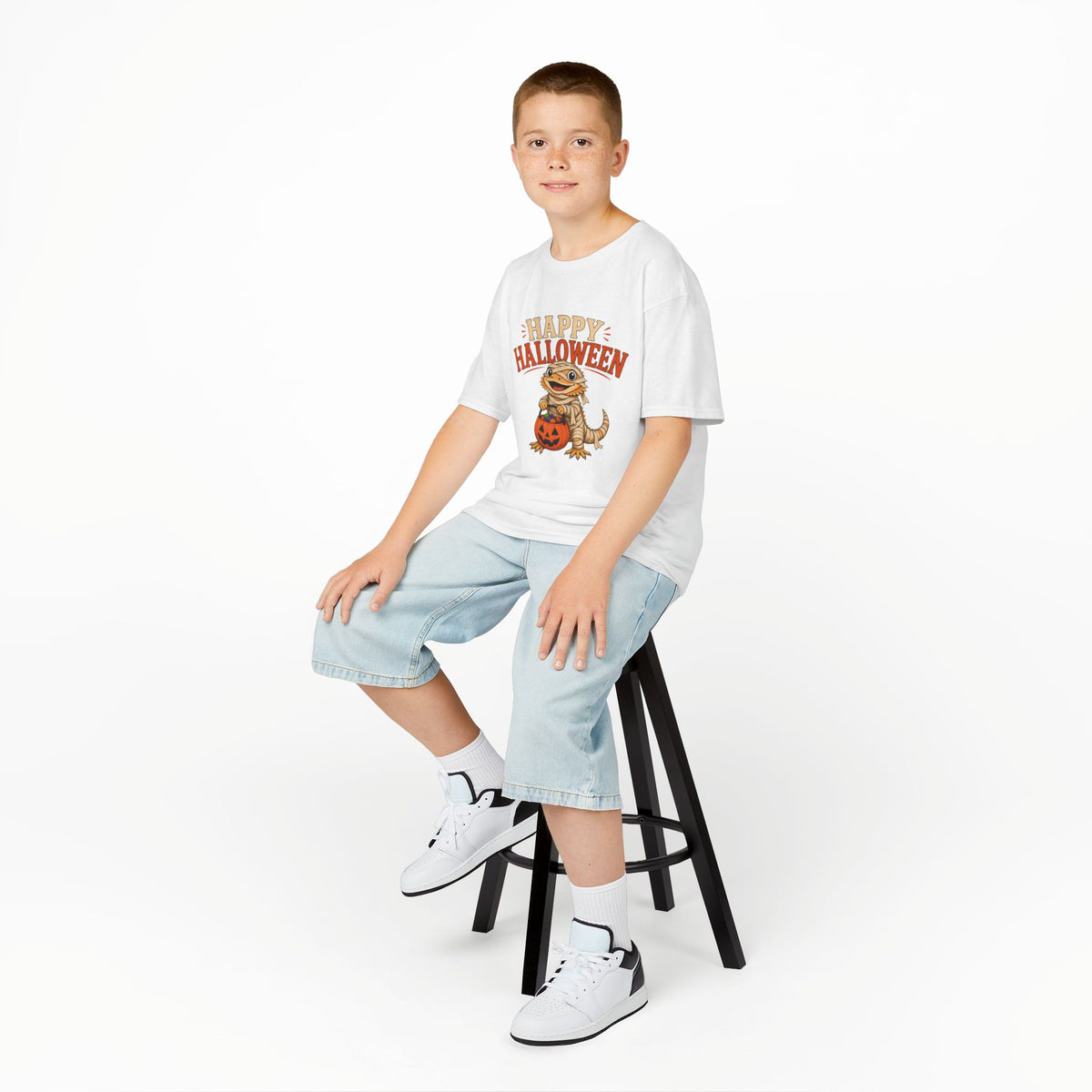 Kids "Happy Halloween" Bearded Dragon T-Shirt