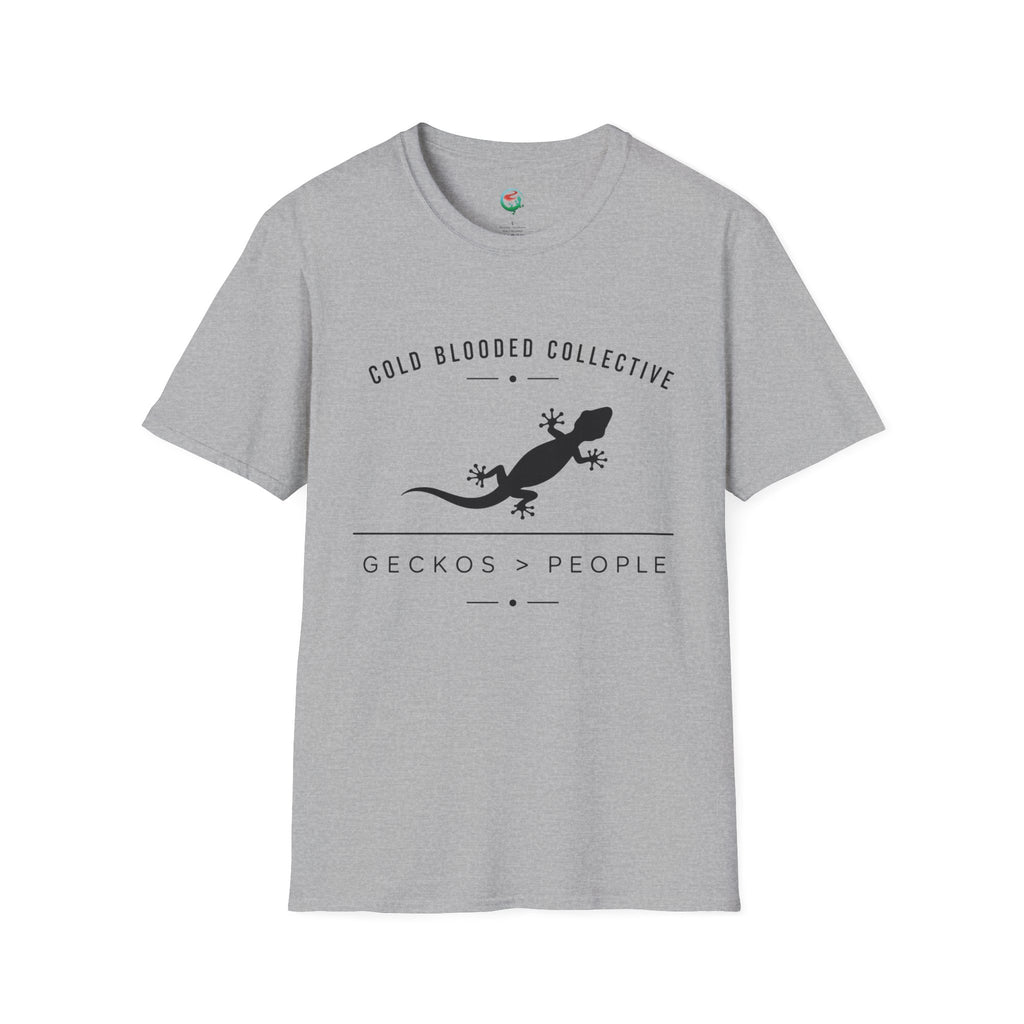Gecko Over People Graphic T-Shirt — "Cold Blooded Collective" GeckoTee