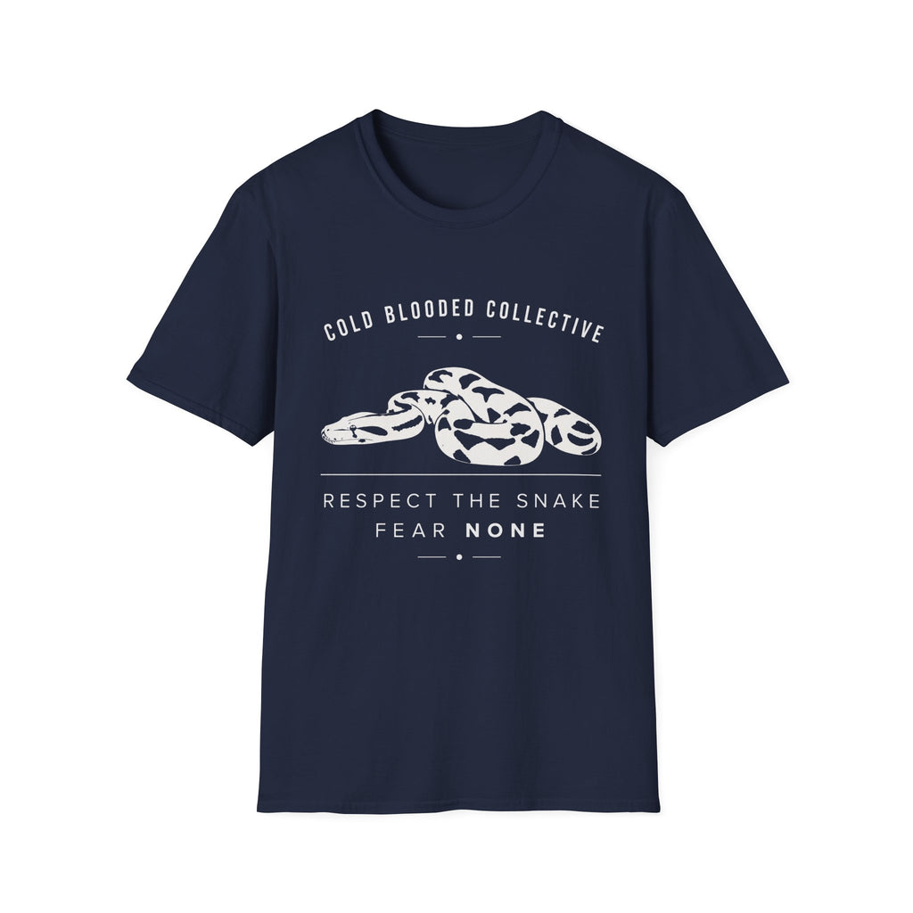 Snake Graphic T-Shirt — "Cold Blooded Collective" Respect The Snake Tee