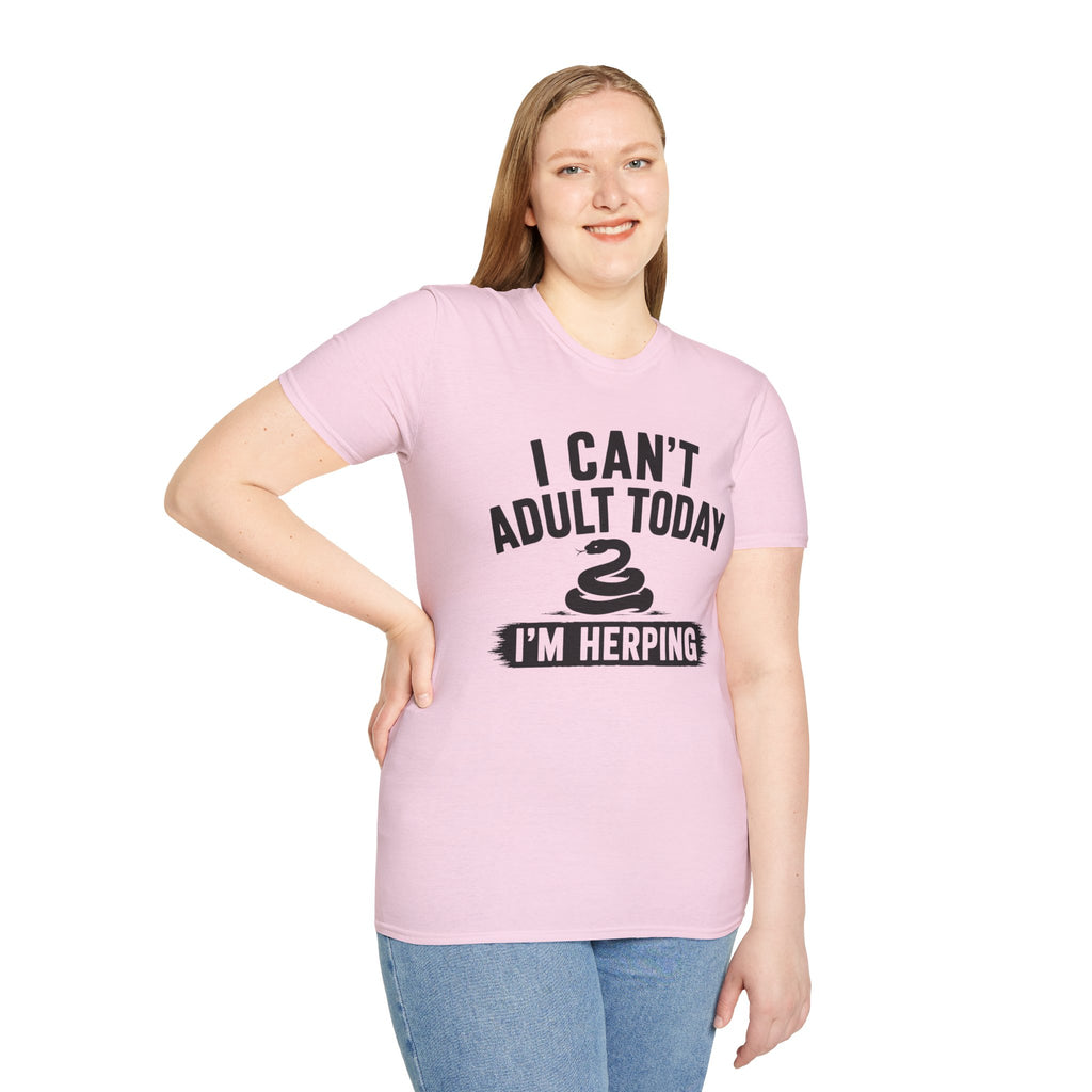 I Can't Adult Today I'm Herping Shirt | Funny Snake Herping Tee