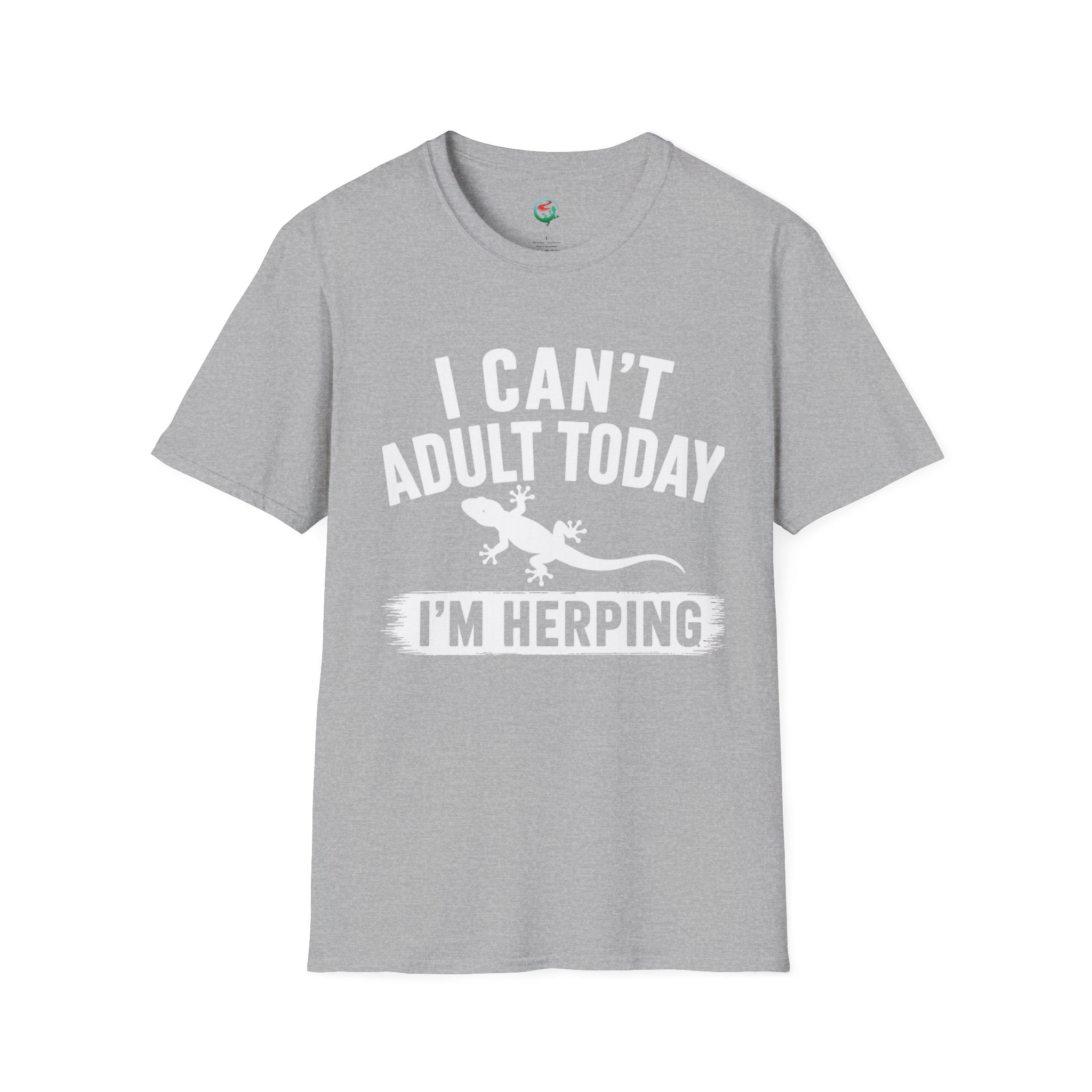 I Can't Adult Today I'm Herping Gecko Shirt | Funny Reptile Tee