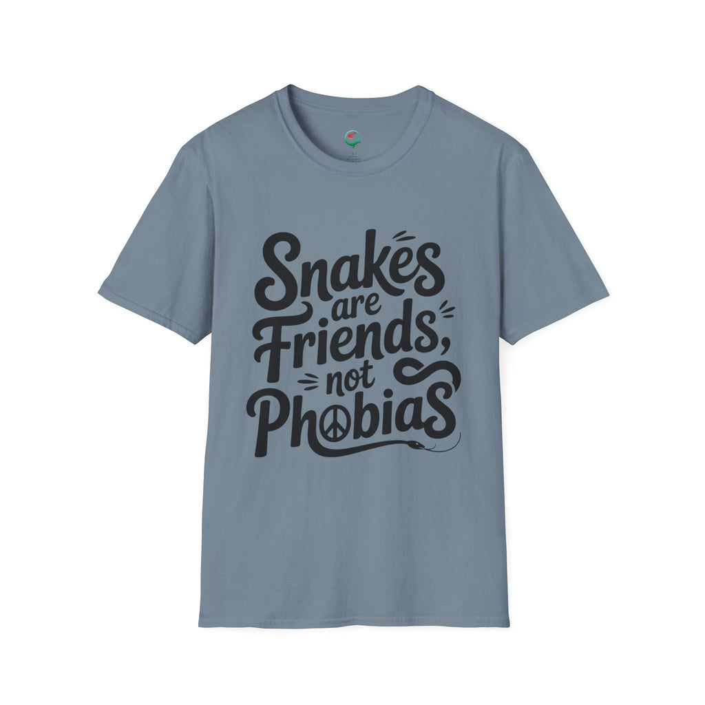 Snakes Are Friends T-Shirt — 'Snakes are Friends, Not Phobias' Graphic Tee for Snake Lovers