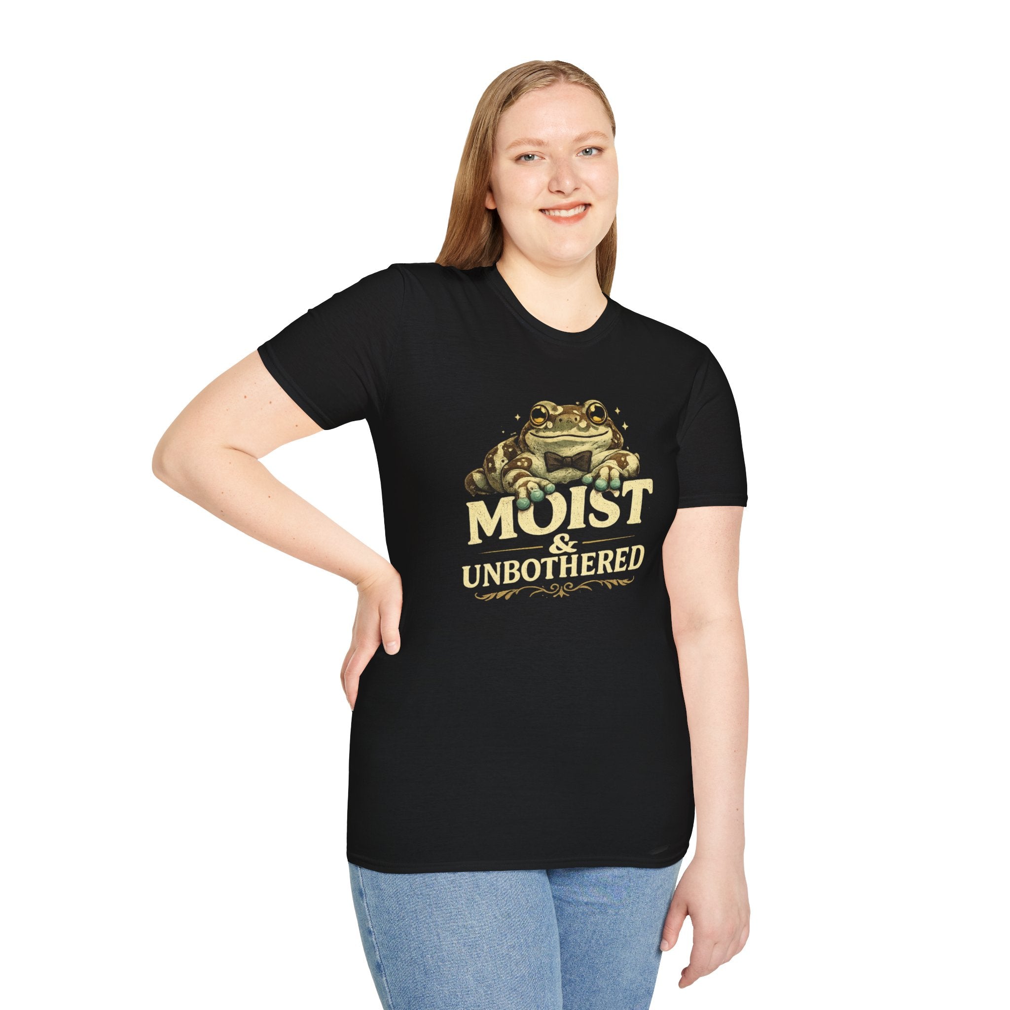 Moist & Unbothered Funny Frog Graphic T-Shirt