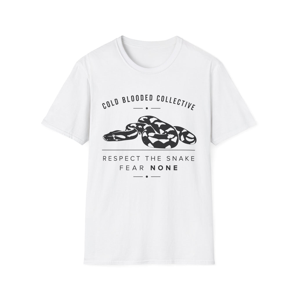 Snake Graphic T-Shirt — "Cold Blooded Collective" Respect The Snake Tee