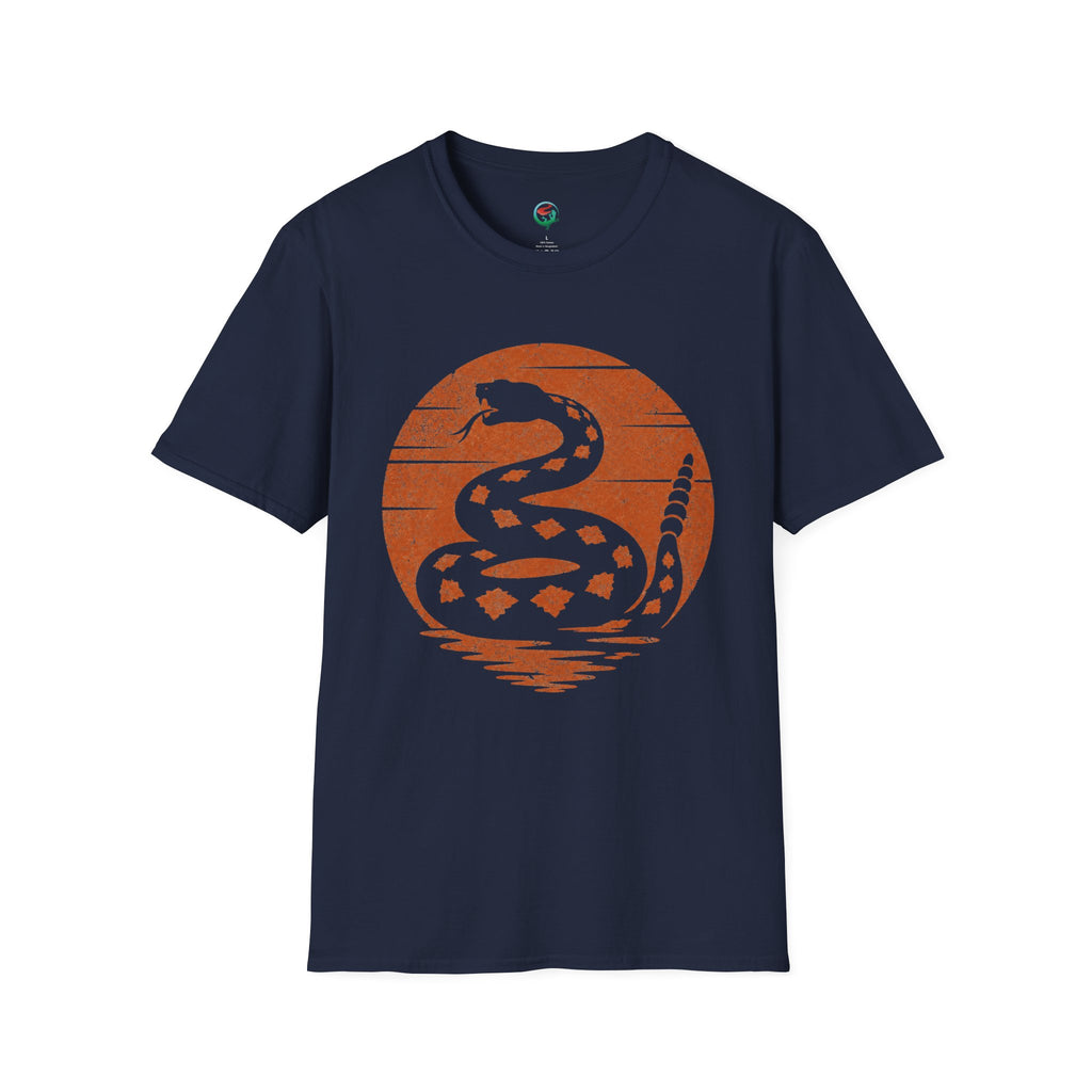 Vintage Rattlesnake Sunset Shirt | Western Snake Graphic Tee