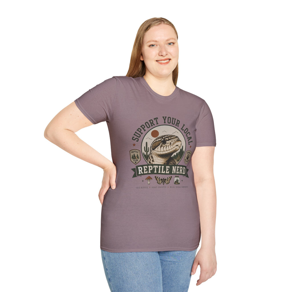 Support Your Local Reptile Nerd T-Shirt