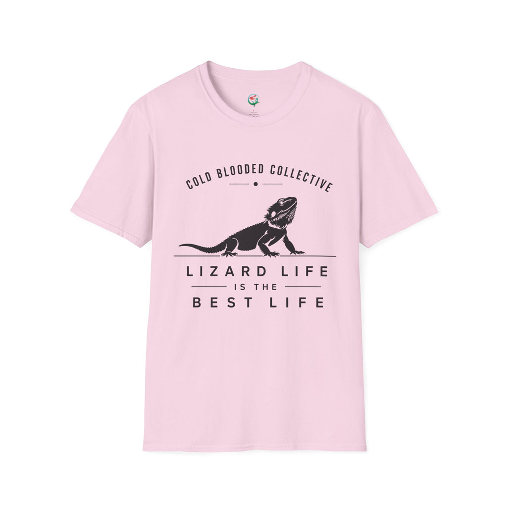 Lizard Life Tee — "Cold Blooded Collective" Bearded Dragon Graphic T-Shirt