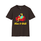 T-Shirt — 'Kiss & Chill' Relaxed Snake Graphic Tee