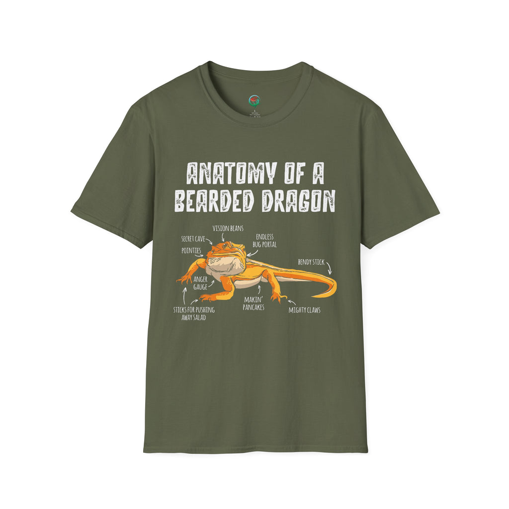 Anatomy of a Bearded Dragon T-Shirt
