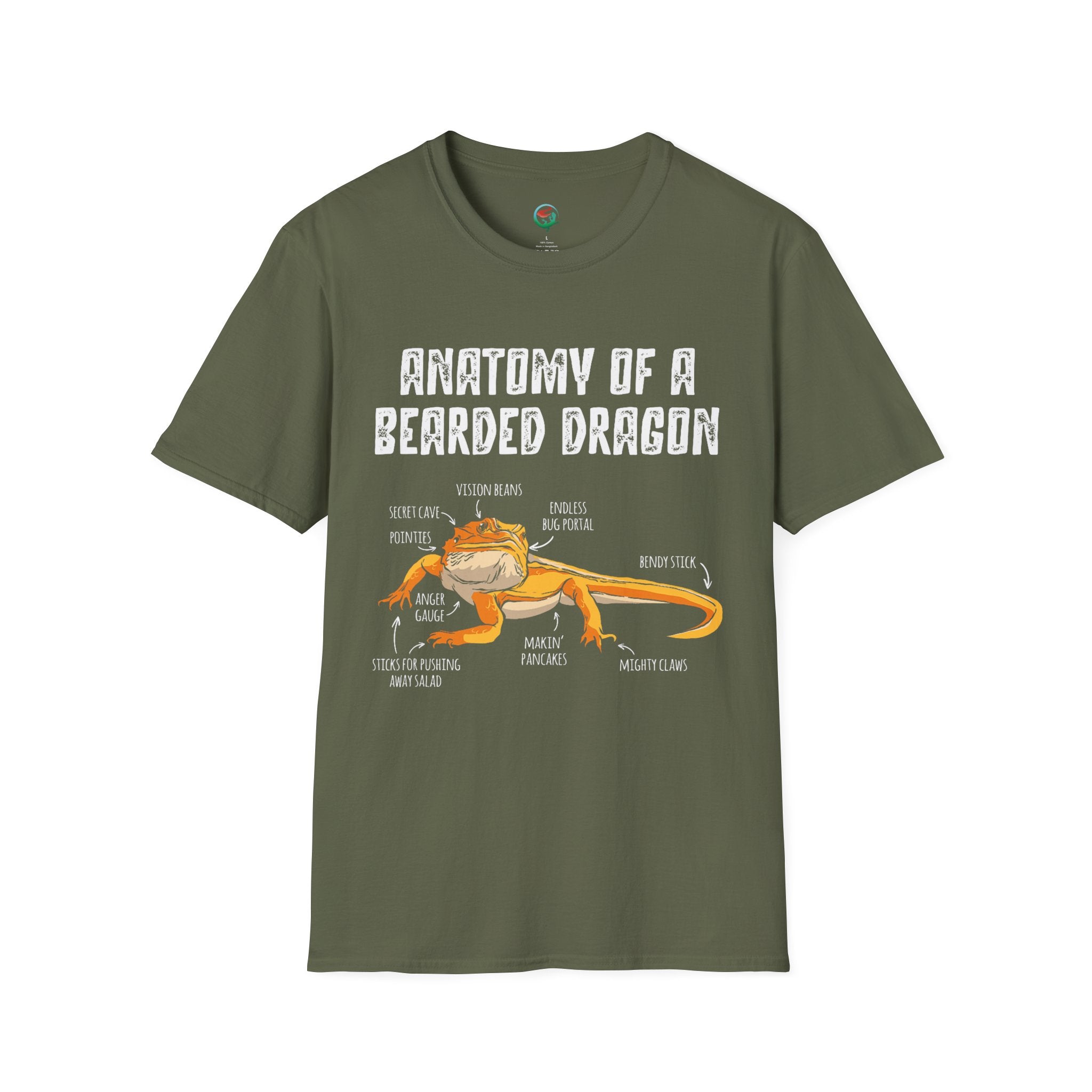 Anatomy of a Bearded Dragon T-Shirt