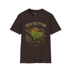 Green Tree Python T-Shirt — Vintage Jungle Reptile Graphic Tee