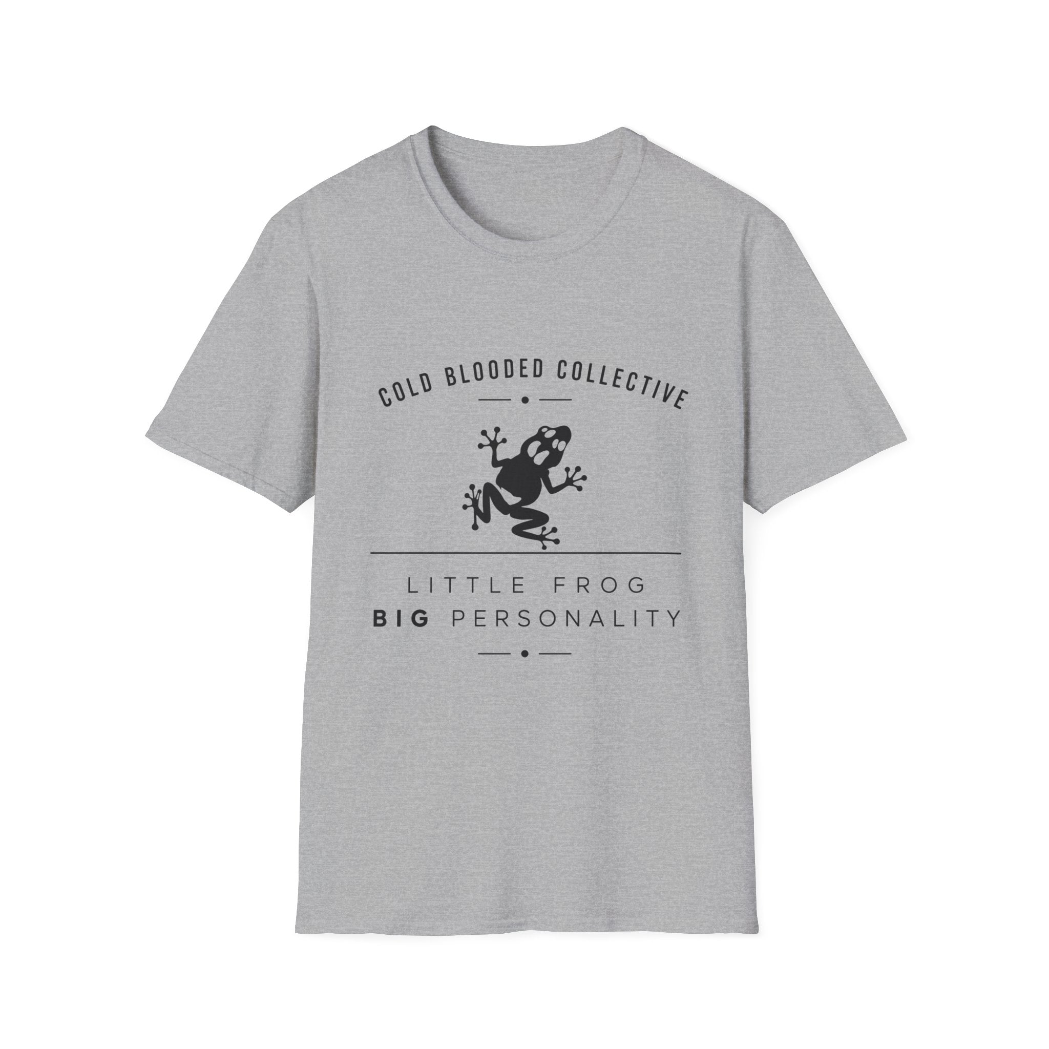 Cold Blooded Collective Frog T-Shirt — 'Little Frog Big Personality' Graphic Tee